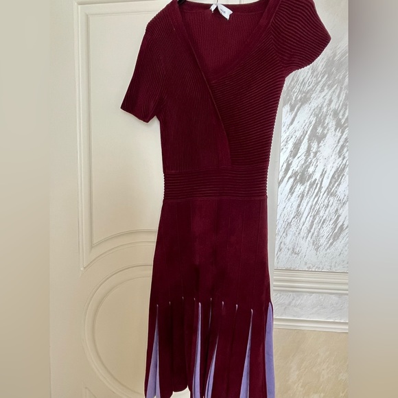 Yigal azrouel maroon dress - Picture 3 of 10